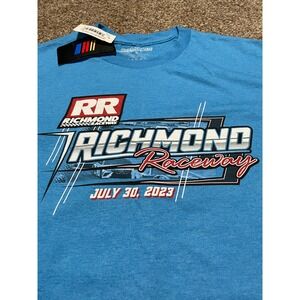 NASCAR Richmond Raceway 2023 Event T-Shirt Mens Small Blue No 23 Toyota Camry